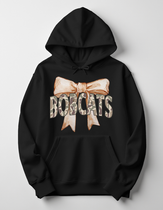 BLACK BOW HOODIE